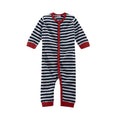 Living Crafts Baby-Schlafanzug Streifen, blau/weiß