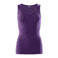 Living Crafts Damen Unterhemd Beryl, Bio Merinowolle/Baumwolle-Mix, violet