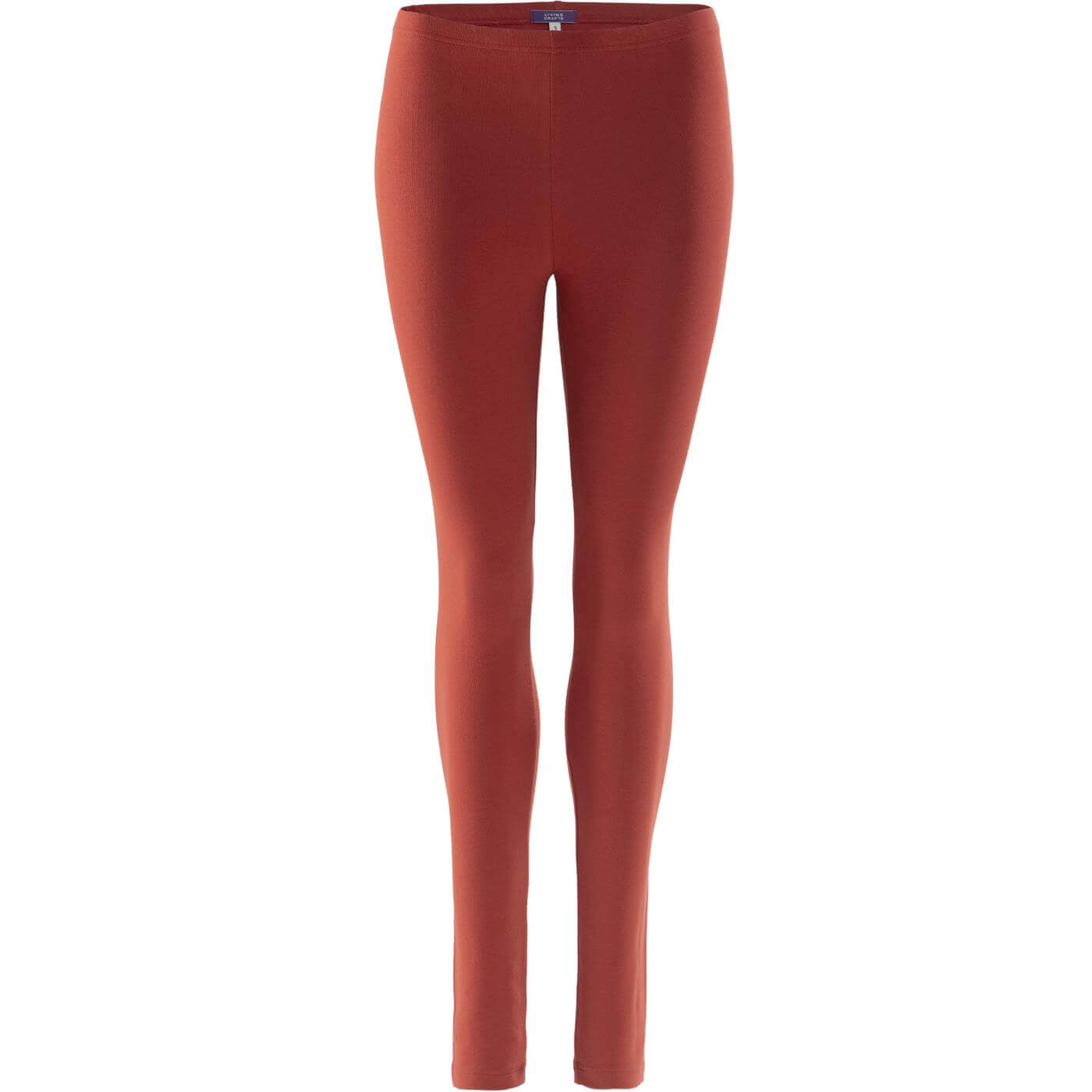 Living Crafts Damen Leggings Annedore lang, burnt brick