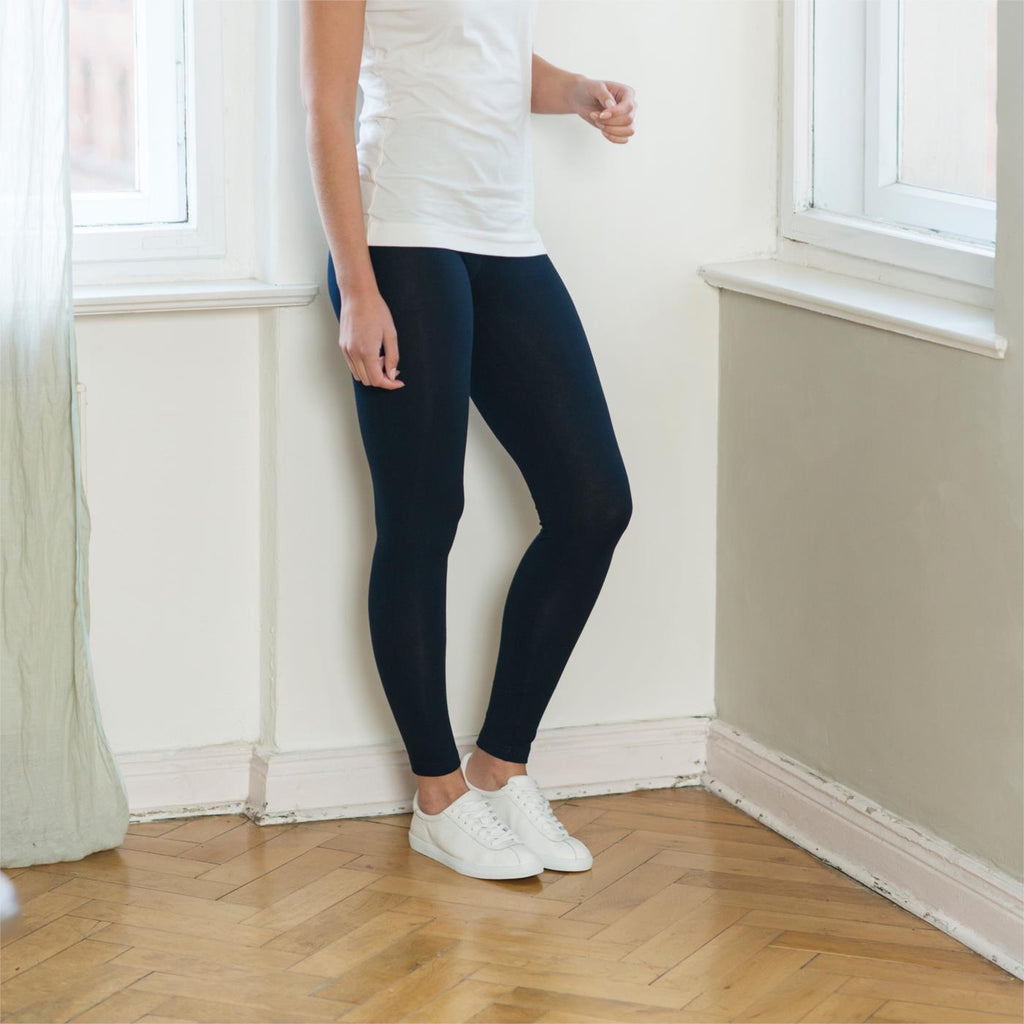 Living Crafts Damen Leggings Annedore lang, navy