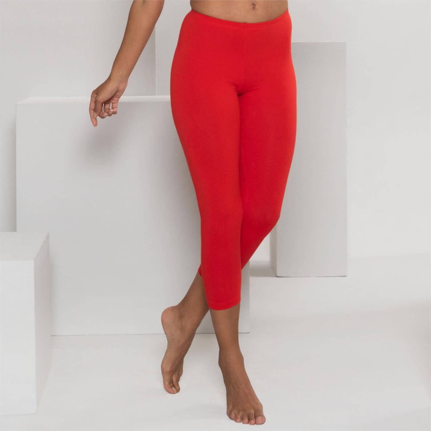 Living Crafts Damen 7/8-Leggings Clara, true red