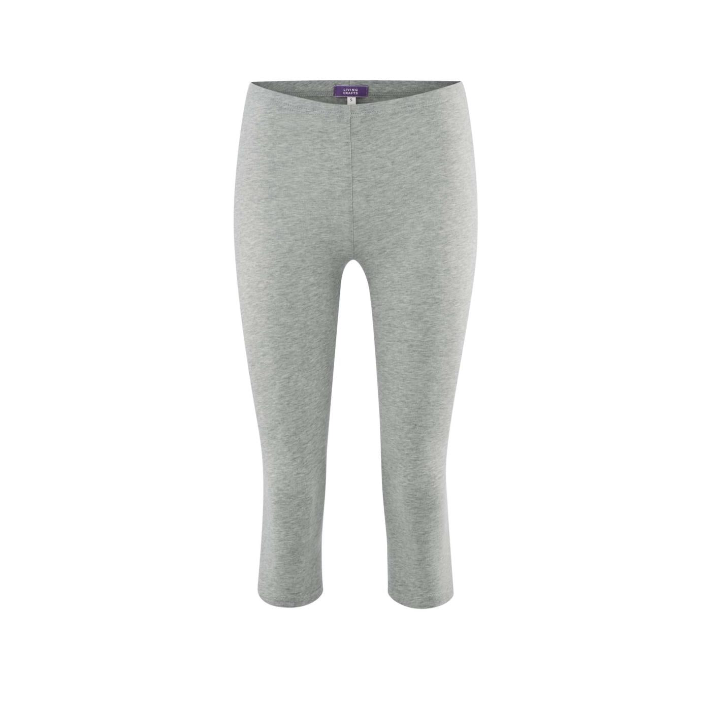 Living Crafts Damen 3/4-Leggings Ellen, grau meliert