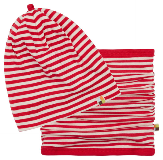Loud+Proud Set Mütze/Schlauchschal, Tomato