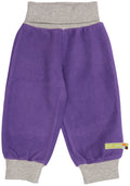 Loud+Proud Hose aus Baumwollfleece, Violett