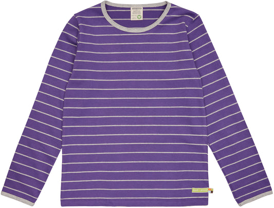 Loud+Proud Langarmshirt Ringel, Violett