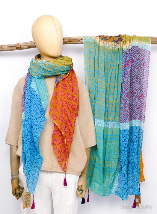 Sarah&Sally Schal Patchwork (709)