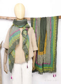 Sarah&Sally Schal Grau mit Bunt (838)