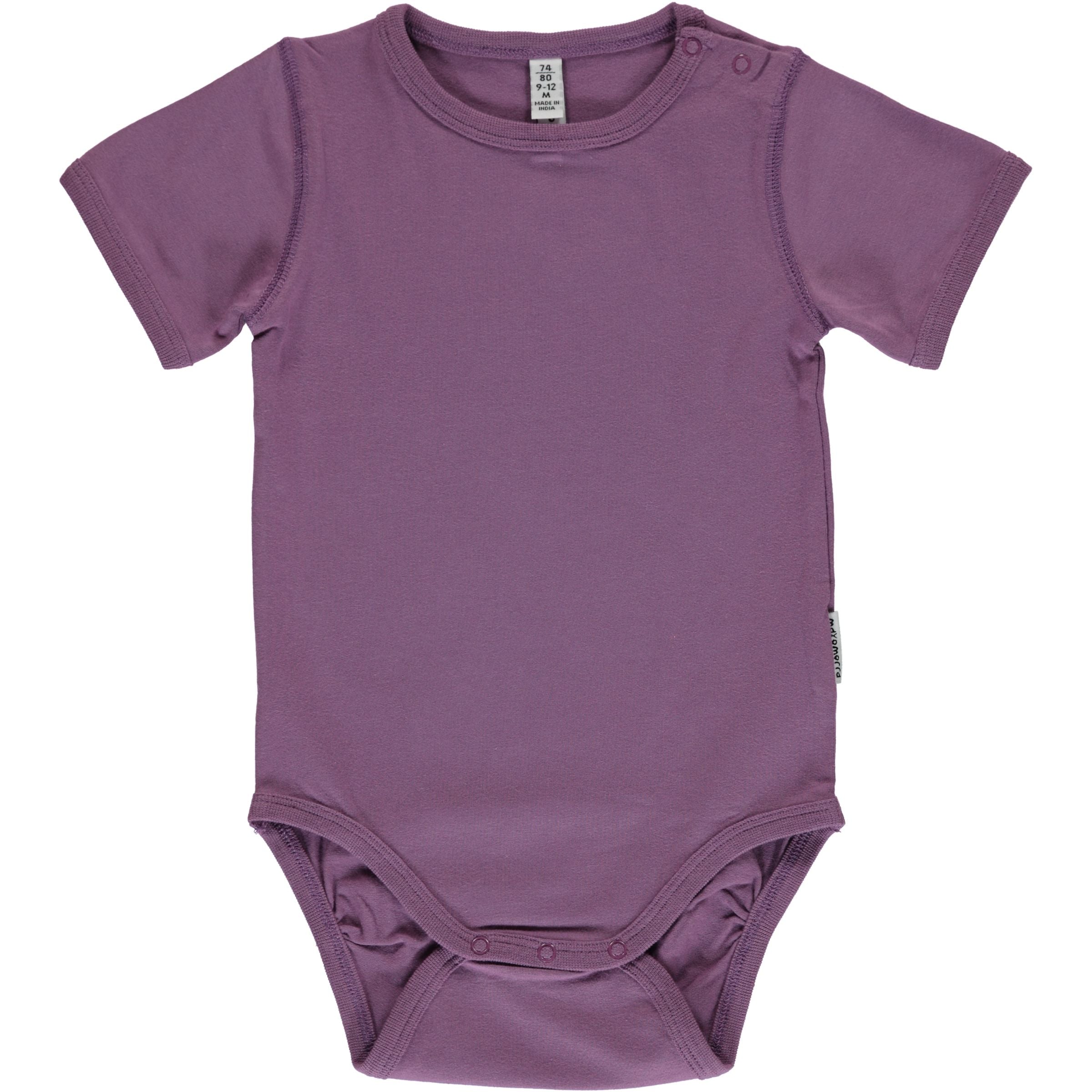 Maxomorra Body Kurzarm, Dusty Purple