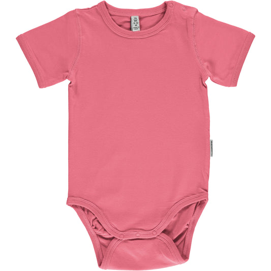 Maxomorra Body Kurzarm, Rose Pink