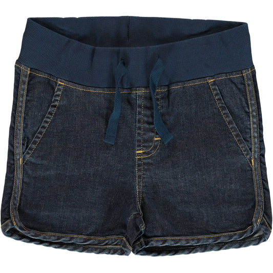 Maxomorra Runner-Shorts Denim Medium Dark Wash