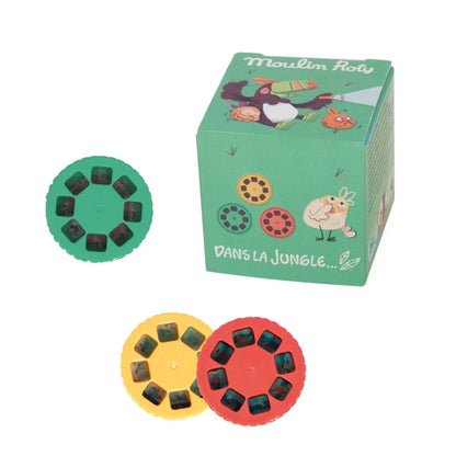 Moulin Roty 3er-Set Disketten f. Projektionsleuchte, Dans la jungle
