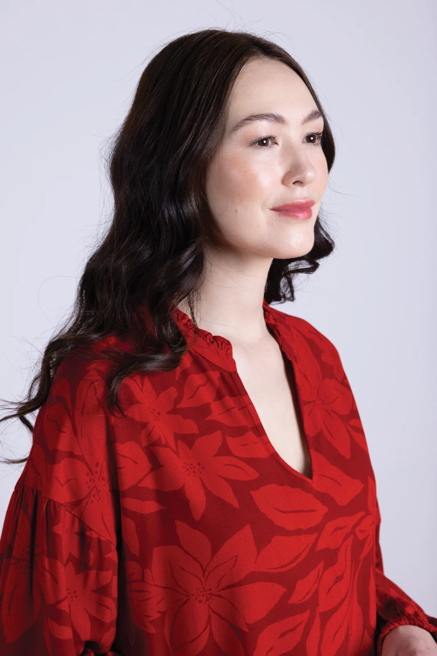 nomads Bluse, Burgund