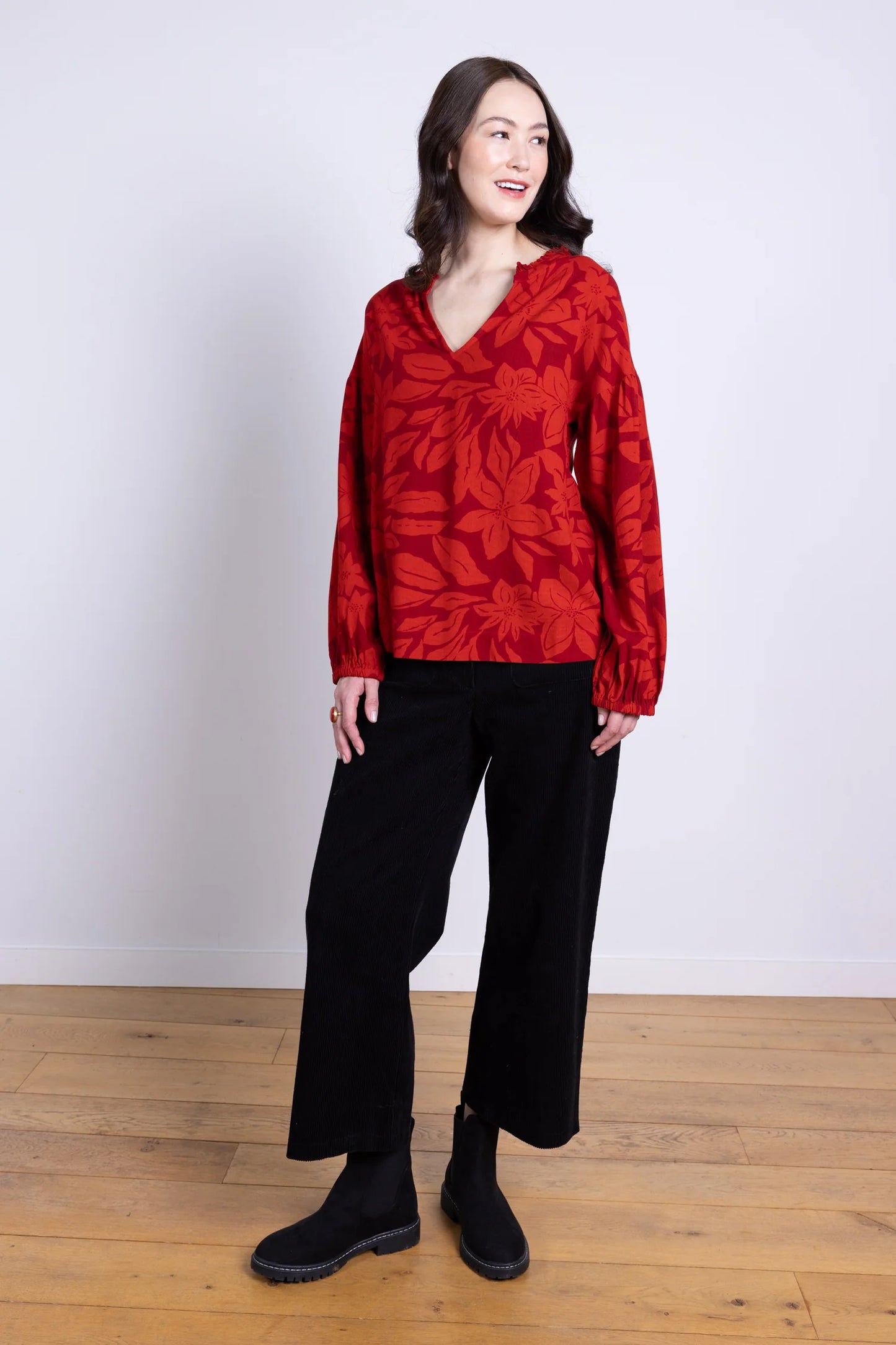 nomads Bluse, Burgund