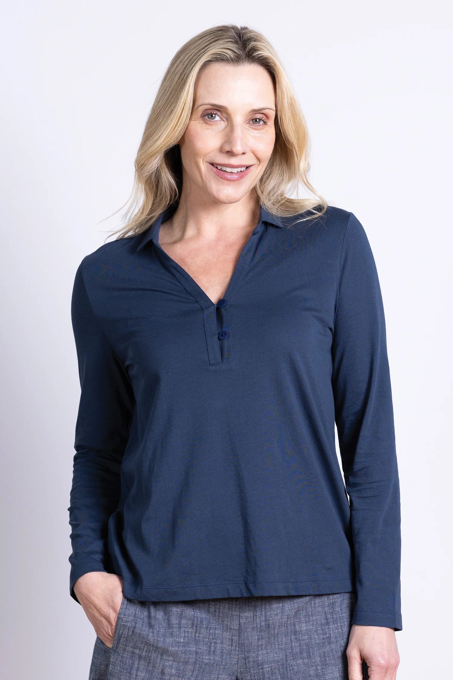 nomads Jersey-Bluse, Blau