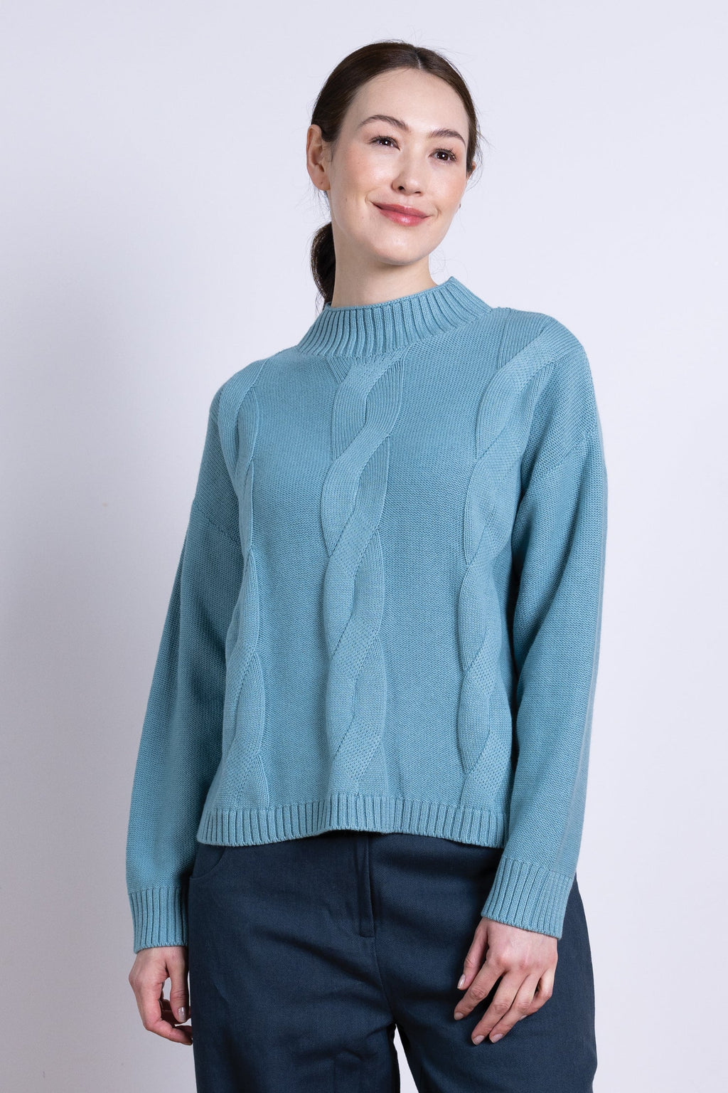 nomads Strickpulli Zopfmuster, arctic