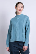 nomads Strickpulli Zopfmuster, arctic