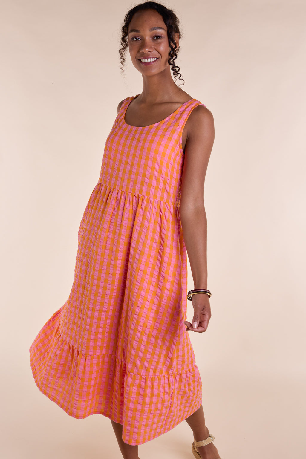 nomads Midi-Kleid, Tangerine