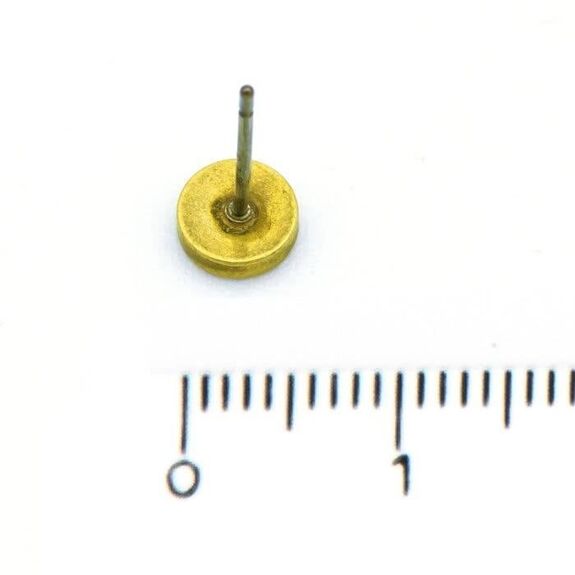 S. Engel Ohrstecker gebürstet, vergoldet