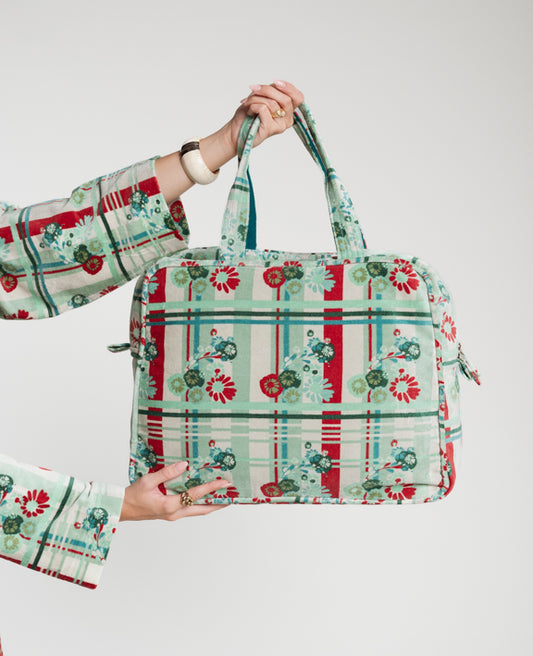 Les Touristes Weekend Bag POP044, Dundee Sauge