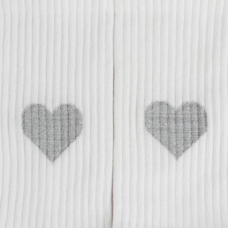 PATRON Socks Glitzerliebe, Herz silber