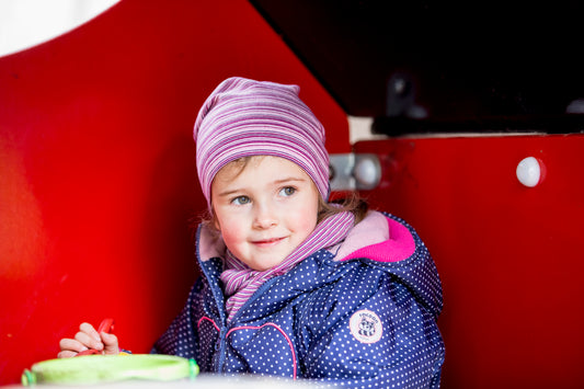 Pickapooh Stirnband Krystel Wolle/Seide, marine