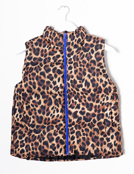 M.Yéyé Puffer Mosaic Vest, Brown