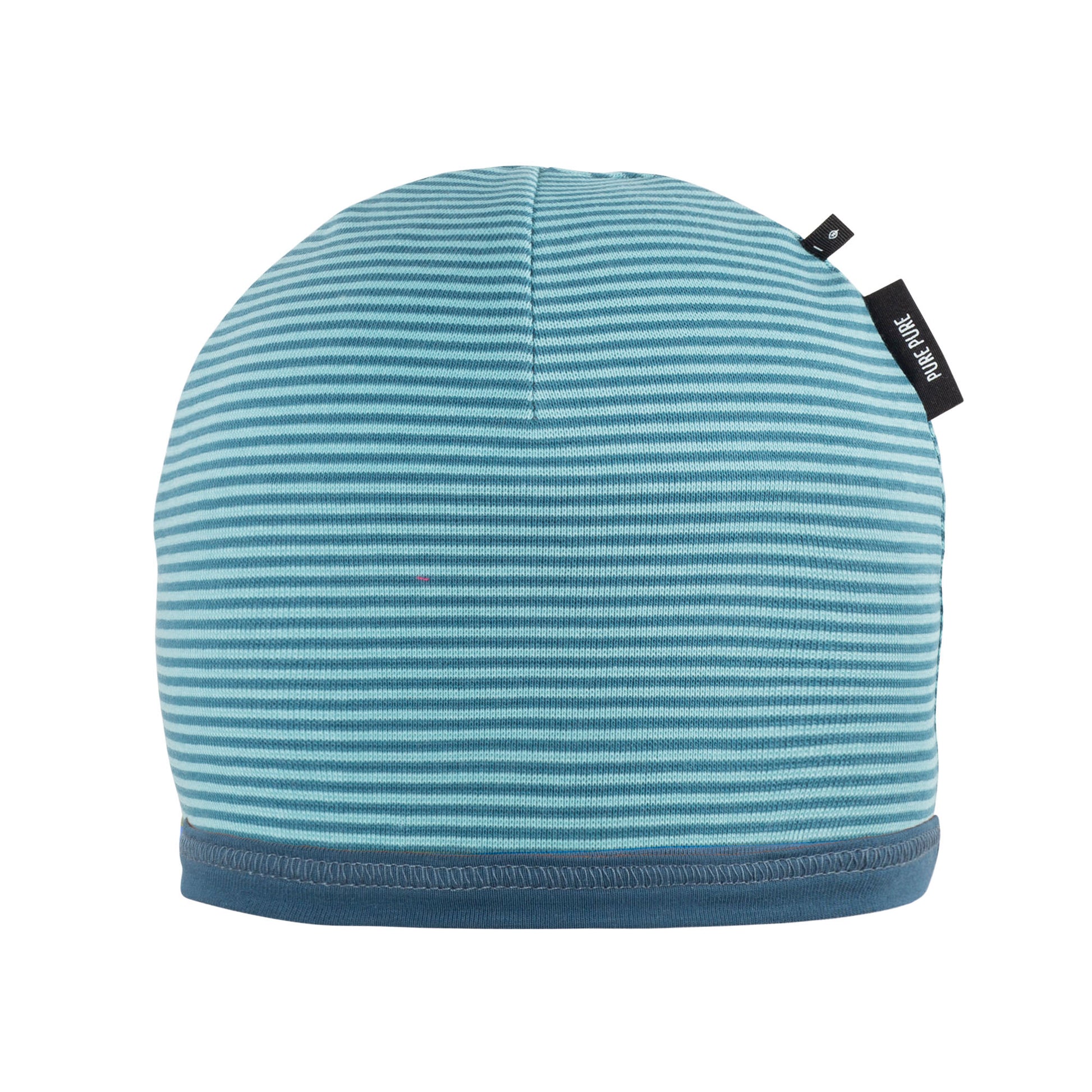 PurePure Jersey-Beanie Ringel, Nautic/Sky