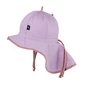 PurePure Sonnenhut mit Krempe, Nackenschutz und UV-Schutz, Lavender
