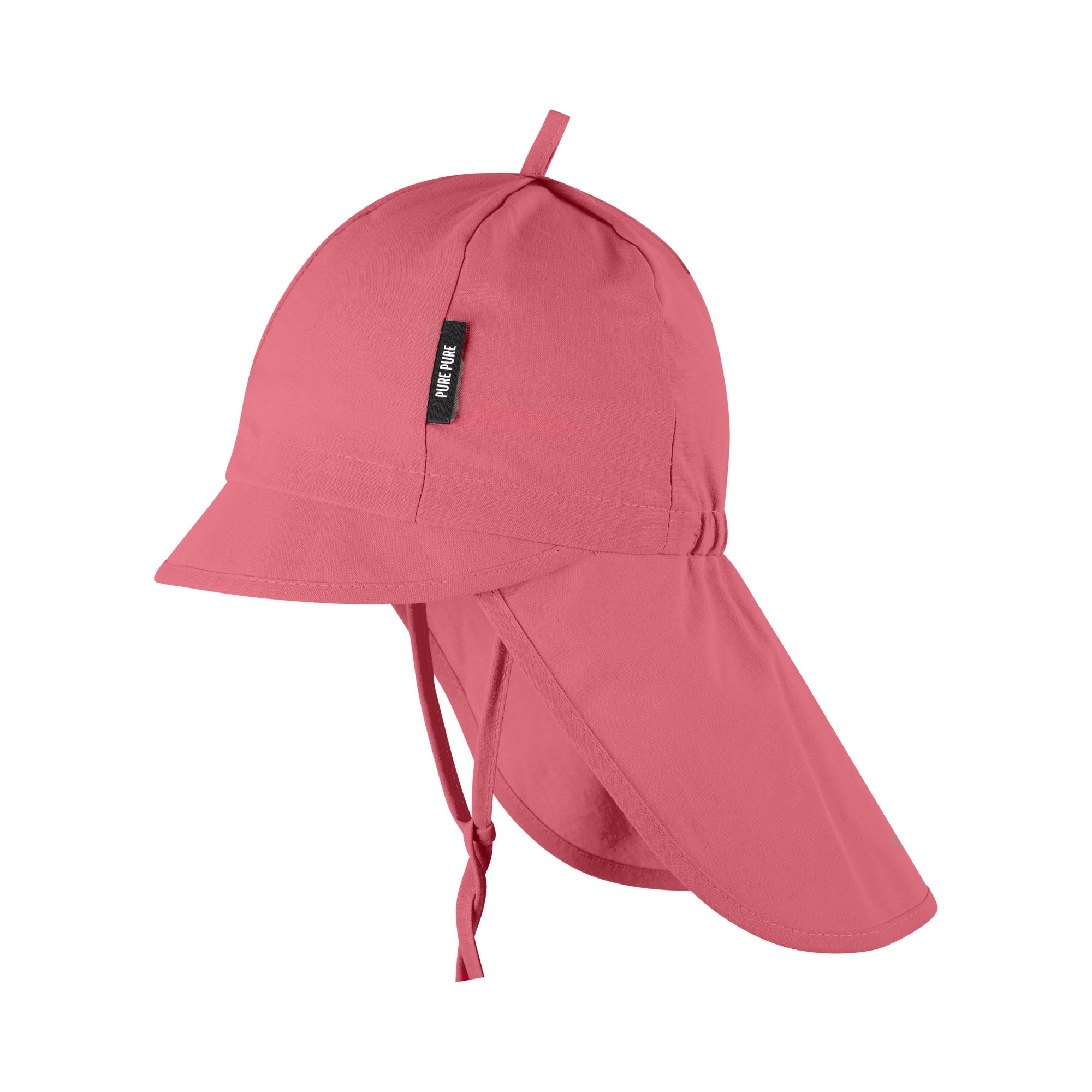 PurePure Baby-Sonnenhut mit Nackenschutz und UV-Schutz, Mauve