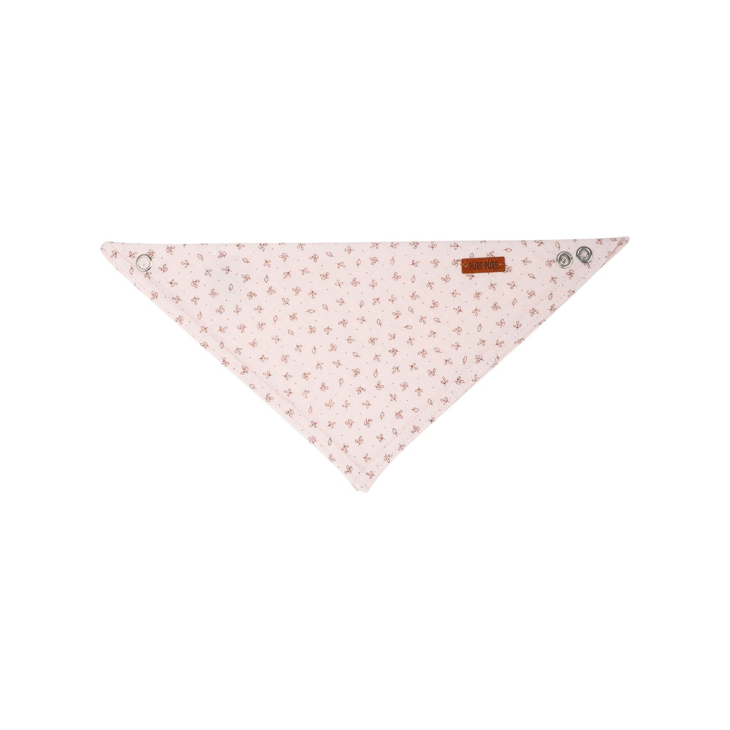 PurePure Baby-Halstuch/Dreieckstuch Musselin, Rose/Schoko