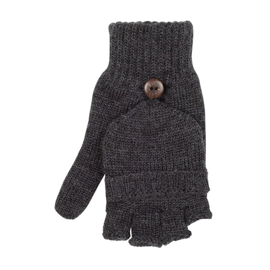 PurePure Damen Handschuhe Halbf./Faust, Anthrazit