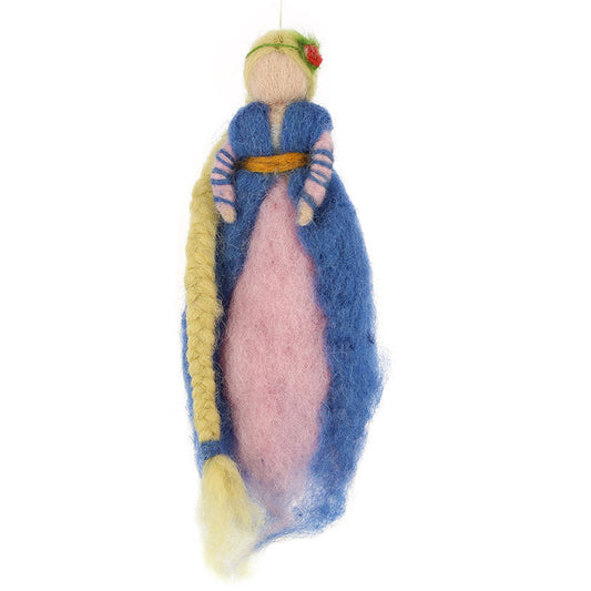 Anhänger Rapunzel Wollfilz