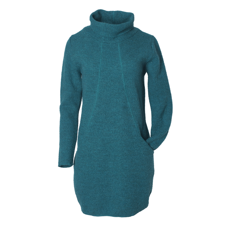 Reiff Damen Krepp-Kleid Sophie Wolle, Smaragd