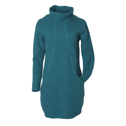 Reiff Damen Krepp-Kleid Sophie Wolle, Smaragd