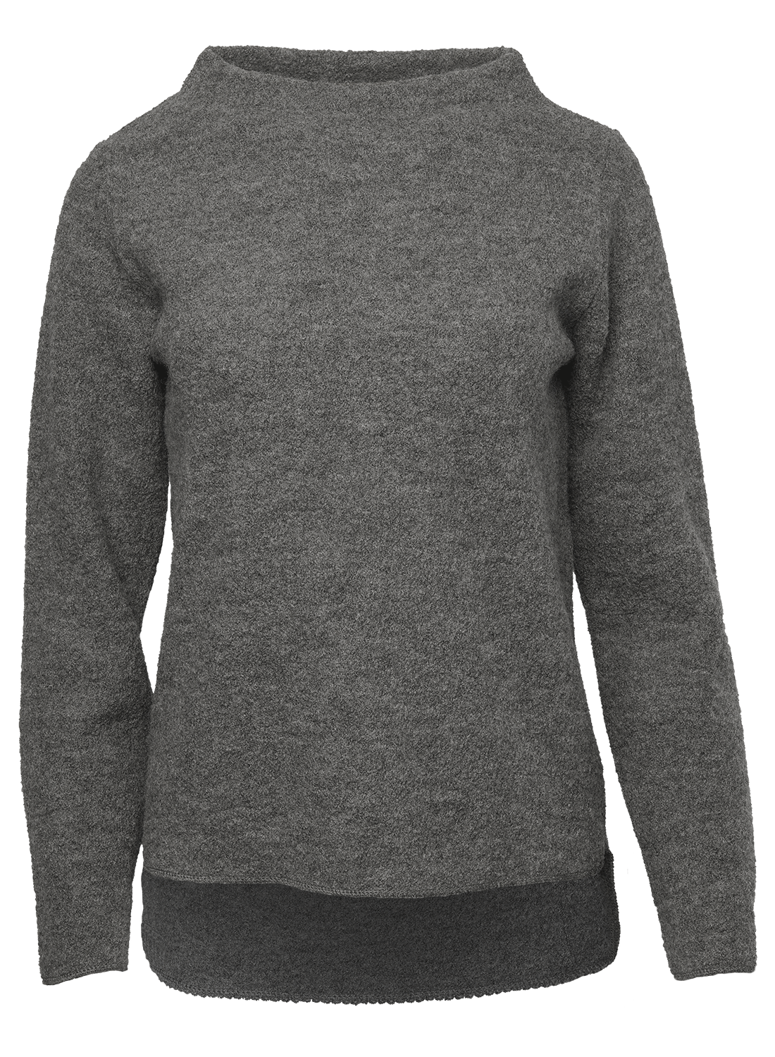 Reiff Damen Krepp-Pulli Frieda Wolle, fels