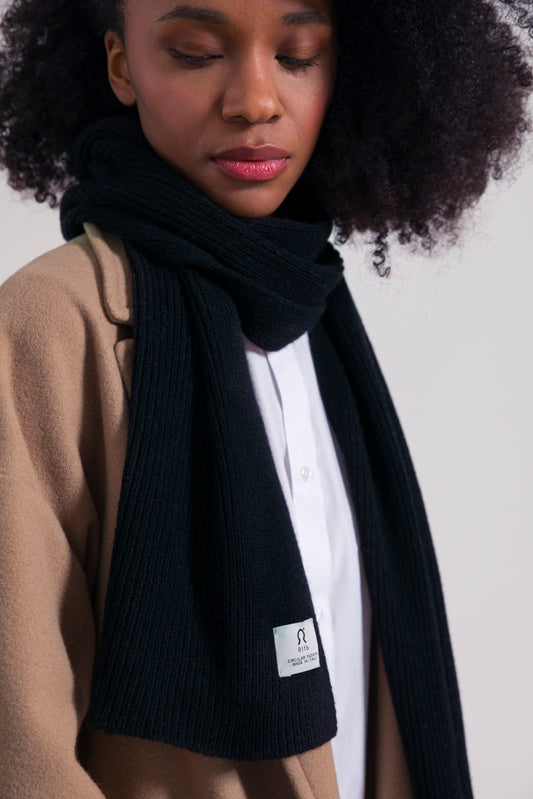Rifo Schal Federico Cashmere (rec.), Black Ardesia
