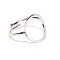 S. Engel Ring, Kreis, rhodiniert