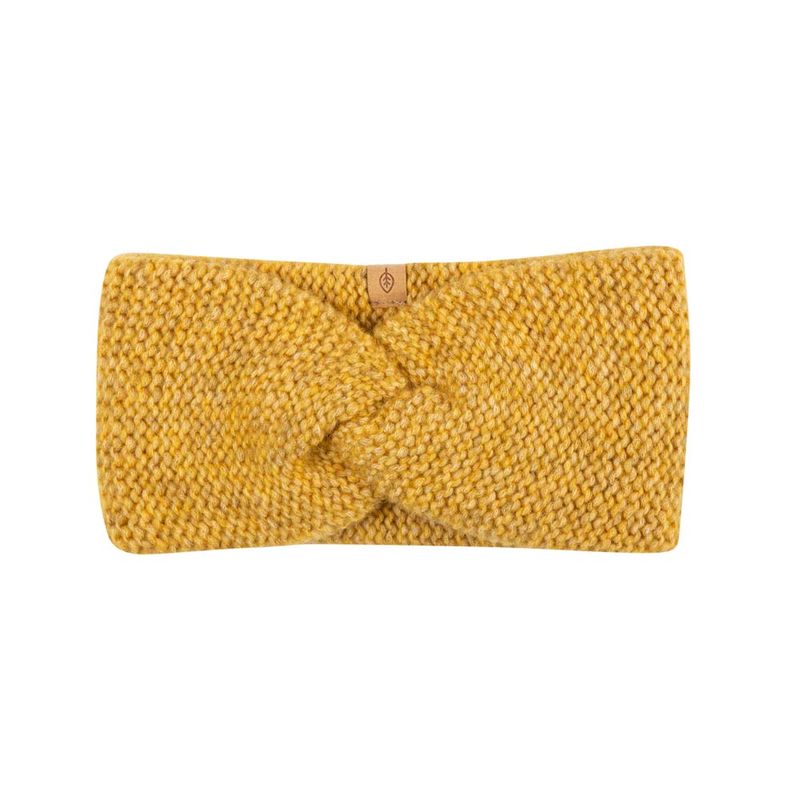 PurePure Damen-Stirnband Alpaka, Honig