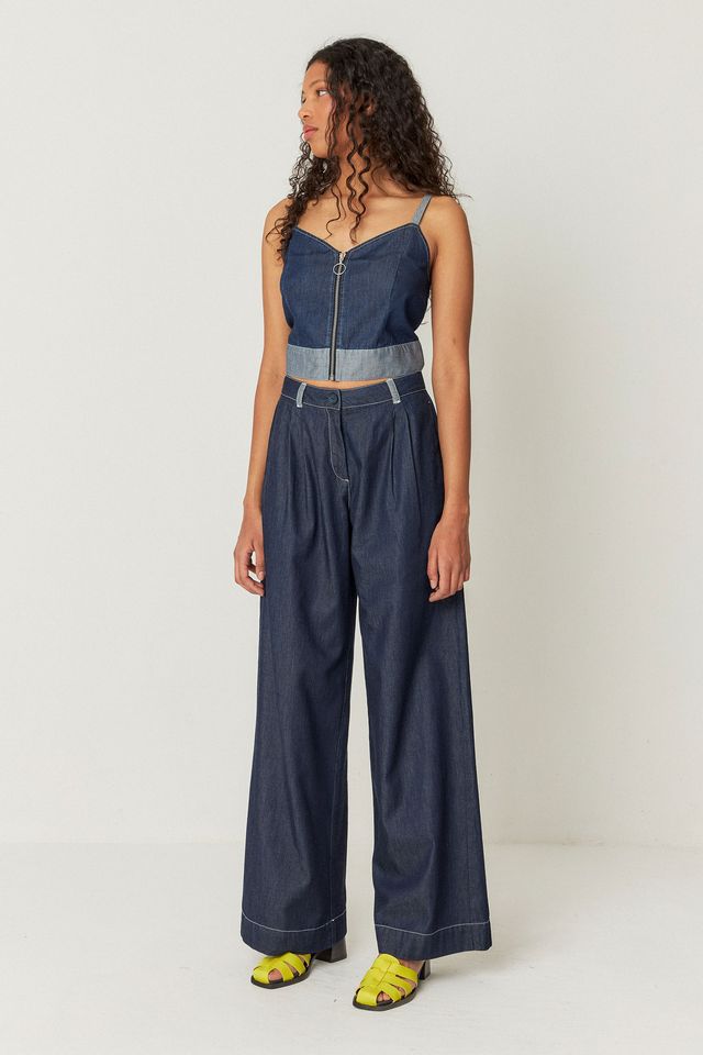 SKFK Almike Trouser, Raw Denim