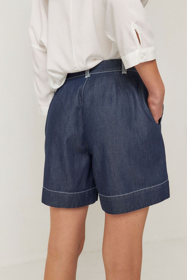 SKFK Naroa Shorts, Raw Denim