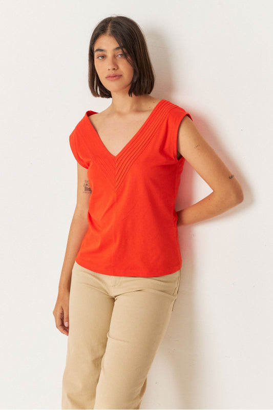 SKFK Zuntz-1-Shirt, Red Tile