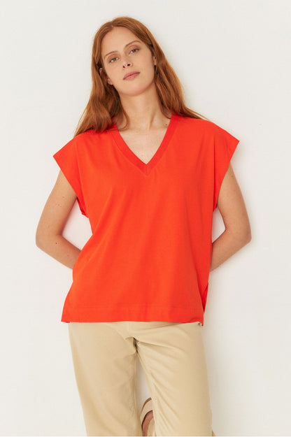 SKFK Zuntz-4-Shirt, Red Tile