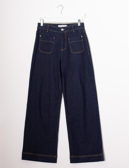 M.Yéyé Record Denim Trousers, Indigo