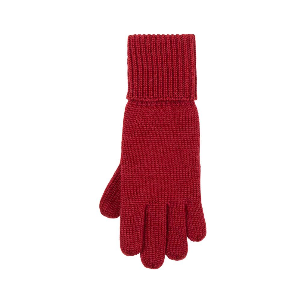 PurePure Kinder Strick-Handschuhe Wolle, Himbeere