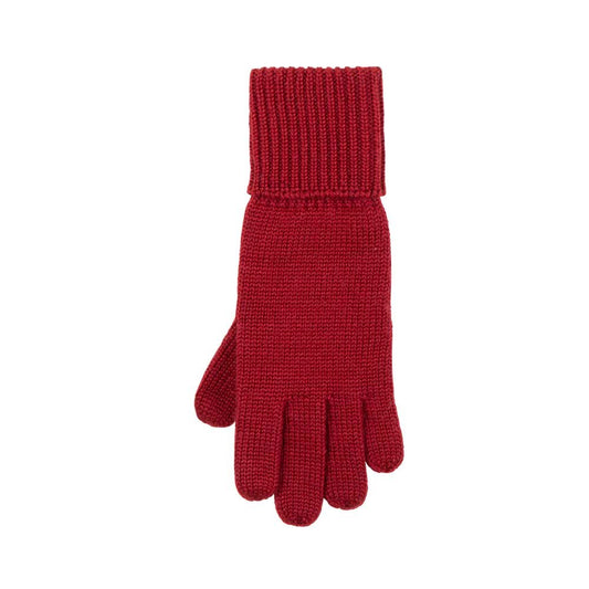 PurePure Kinder Strick-Handschuhe Wolle, Himbeere