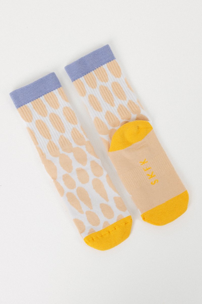 SKFK Socken Epel, Blau/Gelb / 37-41