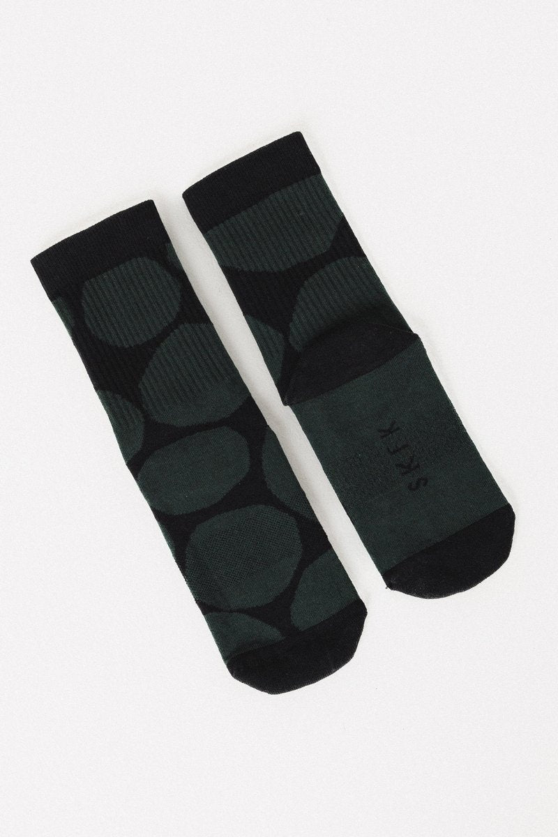SKFK Socken Epel, Dots Black/Green / 37-41