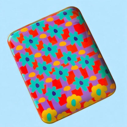 NOI Hamburg Tablett Square L, Turq/Yellow