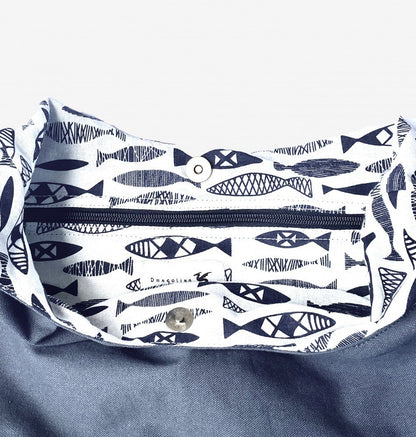 Lindwurm Umhängetasche Ginger, Schiefer