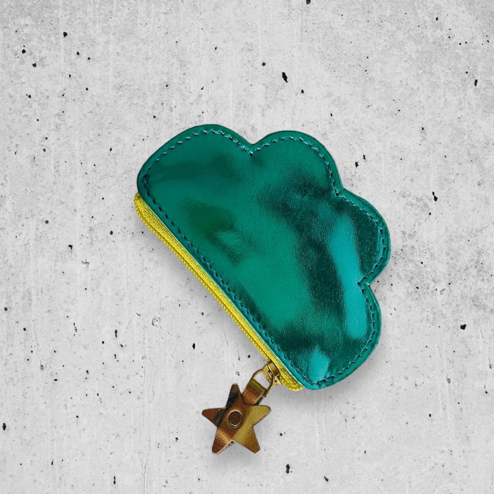 NOI Hamburg Münztäschchen Cloud, Smaragd